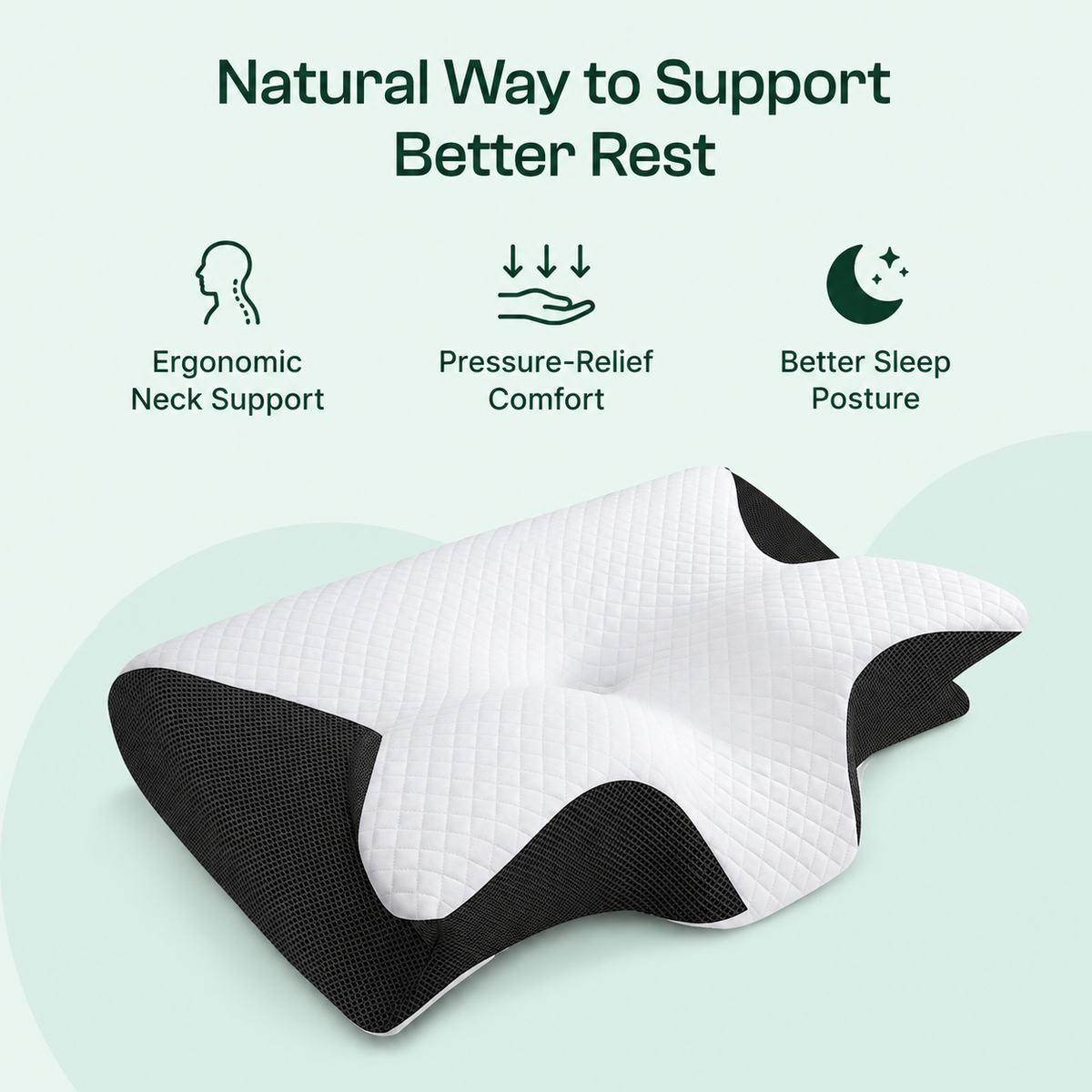 RestArc™ - Ergonomic Neck Support Pillow