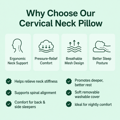 RestArc™ - Ergonomic Neck Support Pillow